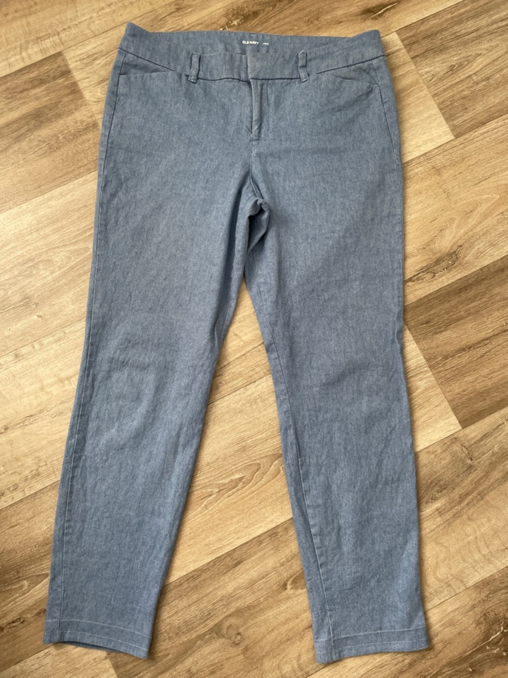 Old Navy Chambray Tapered Pants - Light Blue